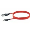 USB kabelis Schwaiger USB-A - USB-C 1,2 m raudonasis (LPRO510501)