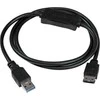 USB kabelis StarTech USB-A - eSATA 1 m Juodas (USB3S2ESA3)