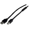 Kabelis USB StarTech USB-A - USB-B 20 m Juodas (USB2HAB65AC)