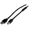 Kabelis USB StarTech USB-A - USB-B 20 m Juodas (USB2HAB65AC)