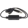 USB adapteris StarTech USB - PS / 2 x2 Juodas (USBPS2PC)