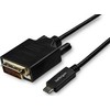 USB kabelis StarTech USB-C - DVI-D 3 m Juodas (CDP2DVI3MBNL)