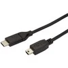 USB kabelis StarTech USB-C - miniUSB 2 m juodasis (USB2CMB2M)