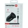 Samsung Įkroviklis Swissten ŁAD SAM SWISSTEN 25W 2XUSB-C Juodas + KABELIS 1,2M TYPE-C