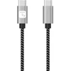 USB Techly USB-C - USB-C laidas 2 m juodai pilkas (ICOC MU2CC-020-AL)