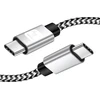 USB Techly USB-C - USB-C laidas 2 m juodai pilkas (ICOC MU2CC-020-AL)