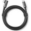 Kabelis USB C - USB C kampinis kištukas USB3.2 Gen1 60W PD3.0 5m juodas US551 UGREEN
