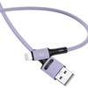 USAMS Kabelis U52 lightning 2A Fast Charge 1m violetinės spalvos SJ434USB04 (US-SJ434)