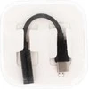 OEM adapteris AUX C tipo (vyras) - 3,5 mm lizdas (moteris) dėžutė juodas [DAC]