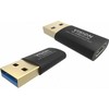 Vision Professioneller installationstauglicher USB-C-zu-USB-A-Adapteris - 30 JAHRE GARANTIE - wird an der Standard-USB-A 3.0-Buchse eines Laptops angeschlossen - USB-C (F) zu USB-A (M) - USB 3.1 Gen 2 - juodas
