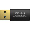 Vision Professioneller installationstauglicher USB-C-zu-USB-A-Adapteris - 30 JAHRE GARANTIE - wird an der Standard-USB-A 3.0-Buchse eines Laptops angeschlossen - USB-C (F) zu USB-A (M) - USB 3.1 Gen 2 - juodas