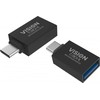 Adapteris USB Vision USB-A - USB-C Juodas (TC-USBC3A/BL)