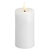 Usorteret Moods & More MM LED žvakė, Silk, Melted, Classic balta, 49x100 mm