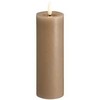 Usorteret Moods & More MM LED pillar candle, Silk, Melted, Sand, 49x150 mm