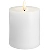 Usorteret Moods & More MM LED žvakė, Silk, Melted, Classic balta, 74x100 mm