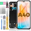 Uts Group FIXCELL LCD ekranas SAMSUNG A40 AMOLED su rėmeliu (atnaujintas)