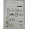 Apsauginės ausinės Uvex K1. SNR: 28dB, juodos/žalios. Super lengvos - tik 171 g.
