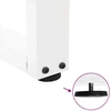 Kavos staliuko kojelės, V formos, 2 vnt., baltos, 30x(30-31,3) cm, plienas