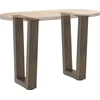 Kavos staliuko kojelės, V formos, 2 vnt., natūralus plienas, 28x(42-43,3) cm, plienas