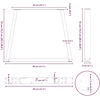 Valgomojo stalo kojelės, 3 vnt., baltos, 80x(72-73,3) cm, plienas, V formos