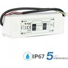 100W SLIM maitinimo šaltinis V-TAC, 12V, plastikiniu korpusu, IP67