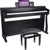 V-TONE ŁAWA 1 BK - reguliuojamo aukščio pianino suolas, juodas