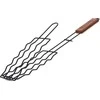 Vaggan Grilio grotelės dešrelėms metalinas juoda nepridegantis 52x8,5 cm