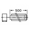 Vaillant dūmtraukio prailginimas kondensaciniam katilui, 0,5 m, d. 60/100 mm