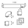 Vaillant Horizontalus dūmų dujų išleidimo anga DN80/125 - 303209