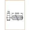 Vaillant dūmtraukio prailginimas 0,5 m, kondensaciniam katilui, d.80/125 mm