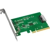 Kontroler Icy Dock IcyDock MCIO Bi to PCle 5.0 xB Pcle Adapteris with Redriver