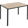 Beliani Valgomojo stalas NEWFIELD šviesiai rudas 120 cm 80 cm