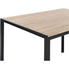 Beliani Valgomojo stalas NEWFIELD šviesiai rudas 120 cm 80 cm