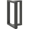Valgomojo stalo kojos, T formos, 2 vnt., antracito spalvos, 50x35x(72-73) cm, plienas