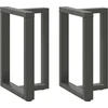 Valgomojo stalo kojelės, T formos, 2 vnt., 60x35x(72-73) cm