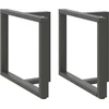 Valgomojo stalo kojos, 2 vnt., antracito spalvos, 90x35x(72-73) cm, plienas