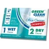 Valiklis Green Clean Žalias Clean Valymo servetėlės - Žalioji švaros biuro valymo dezinfekuojančios servetėlės 10 vnt.