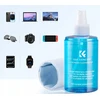 Valiklis K&F ekranų valymo rinkinys LCD monitoriams K&F skystis 200 ml + 3x šluostė / KF08.059 / Nešiojamas valymo rinkinys