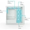 Valkyrie VK02 Lite, Tower-case - baltas, Tempered Glass
