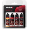 Vallejo : 72.377 - Žaidimo spalva - Raudonų spalvų rinkinys 4 x (18 ml)