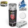 AMMO by MIG Jimenez Titans Hobby baltas matinis akrilinis purškiamas gruntas 400 ml