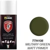 AMMO by MIG Jimenez Titans Hobby akrilinis purškiamas gruntas, matinė karinė žalia 400 ml