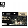 Vallejo Vallejo: 70.151 – Modelio spalva – Figūra – Juodai balta (8 x 18 ml)