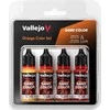 Vallejo Vallejo: 72.381 - Žaidimo spalva - Oranžinės spalvos rinkinys 4 x (18 ml)
