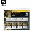 Vallejo : 73.193 - Pigmentų rinkinys - Suodžiai ir pelenai (4x35 ml)
