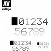Vallejo Vallejo: Trafaretai – skaitmeniniai skaičiai