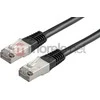 VALUE Kabelis krosowy PatchCord S/FTP (PiMF) Kat.6 0,5m juoda