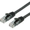 Value RJ-45-2m - UTP - CAT 6A - Pressed, sklandžiai - juoda, (21.99.1462)
