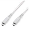 VALUE USB 3.2 Gen 2 suderinamas kabelis, PD (maitinimo) 60 W, C-C, M/M, baltas, 5 m