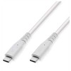 VALUE USB 3.2 Gen 2 suderinamas kabelis, PD (maitinimo) 60 W, C-C, M/M, baltas, 3 m